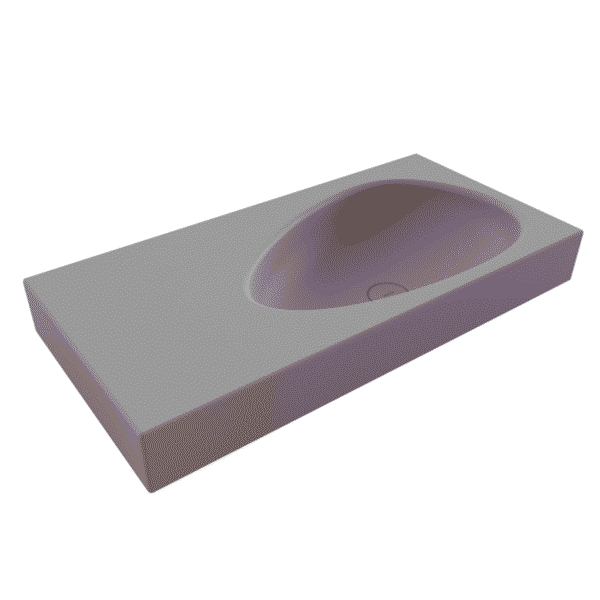 Bocchi Etna Etajerli Lavabo 90 cm Mat Gri