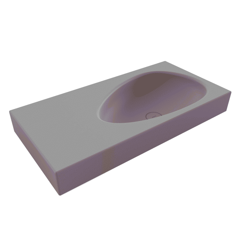 Bocchi Etna Etajerli Lavabo 90 cm Mat Gri