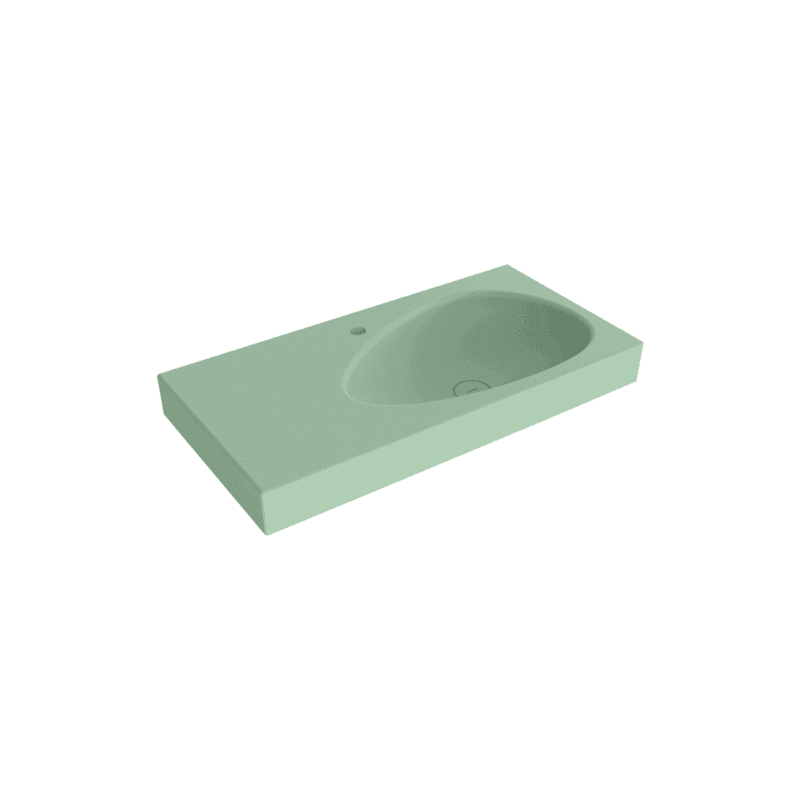 Bocchi Etna Etajerli Lavabo 90 cm Mat Mint Yeşil