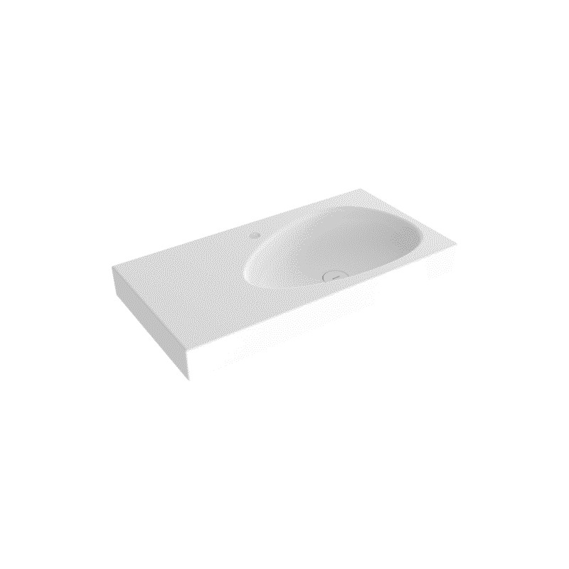 Bocchi Etna Etajerli Lavabo 90 cm Parlak Beyaz