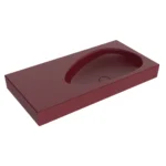 Bocchi Etna Etajerli Lavabo 90 cm Parlak Burgonya Bordosu