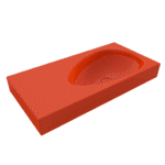 Bocchi Etna Etajerli Lavabo 90 cm Parlak Turuncu