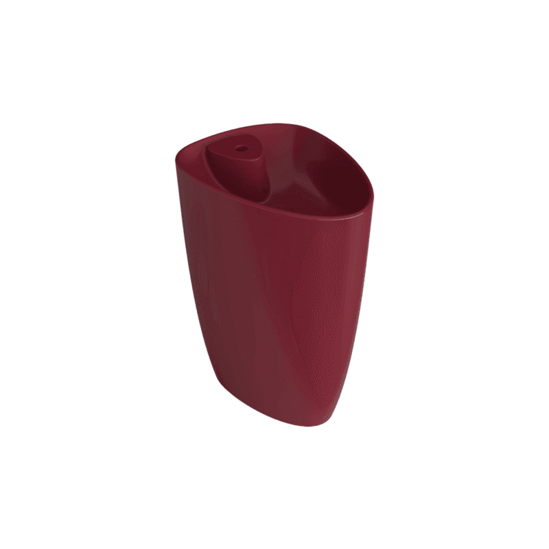 Bocchi Etna Monoblok Lavabo Parlak Burgonya Bordosu