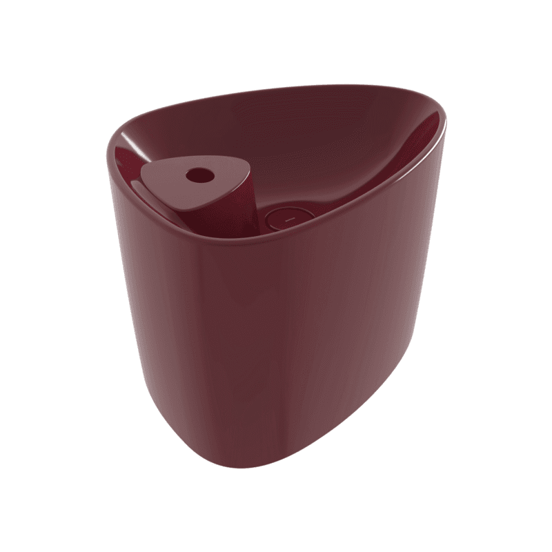 Bocchi Etna Monoblok Lavabo Parlak Burgonya Bordosu