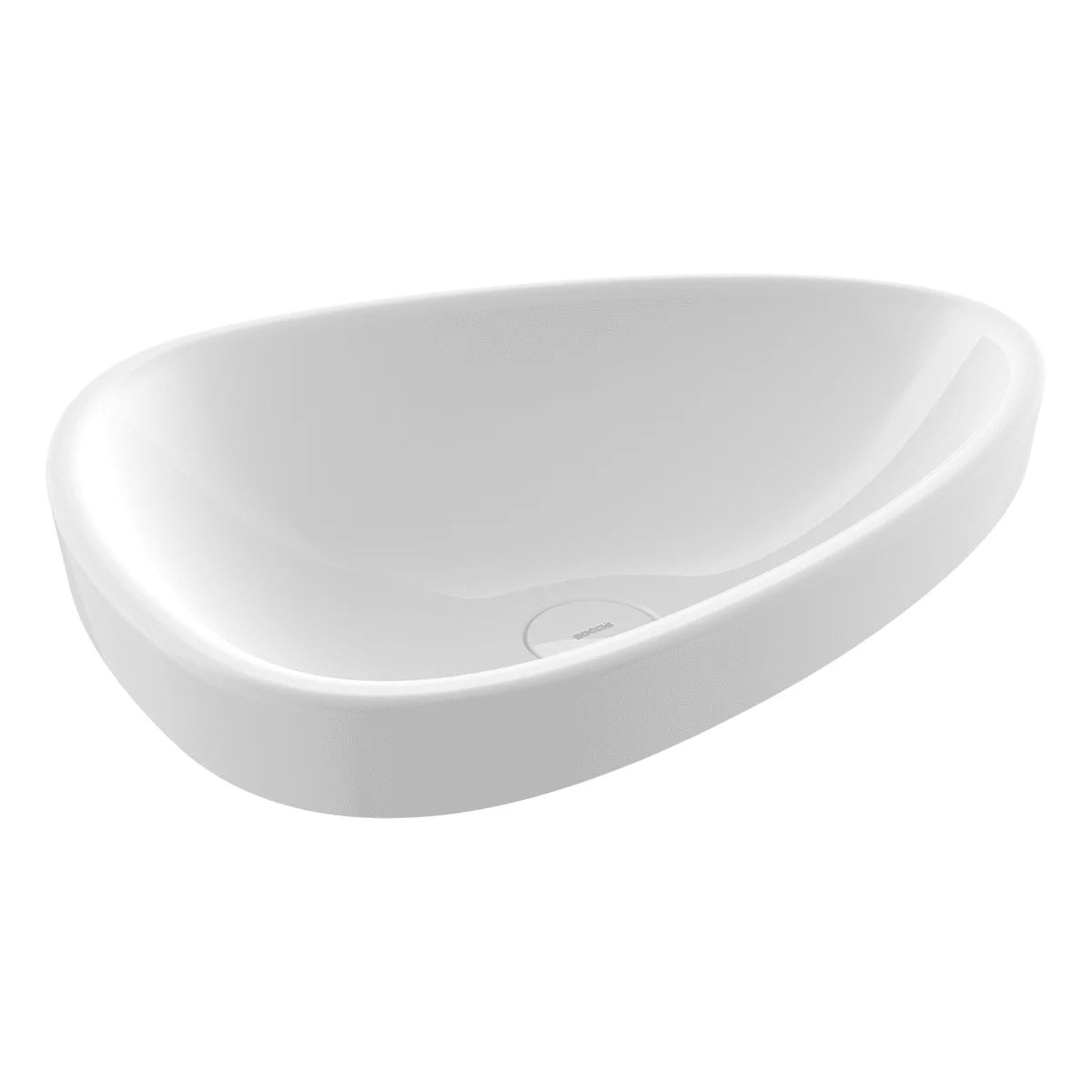 Bocchi Etna Tezgah Üstü Lavabo 58 cm Parlak Beyaz Bocchi Etna Tezgah Üstü Lavabo 58 cm Parlak Beyaz