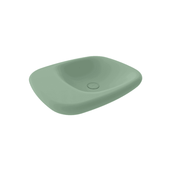 Bocchi Fenice Çanak Lavabo 54 cm Deliksiz Mat Mint Yeşil