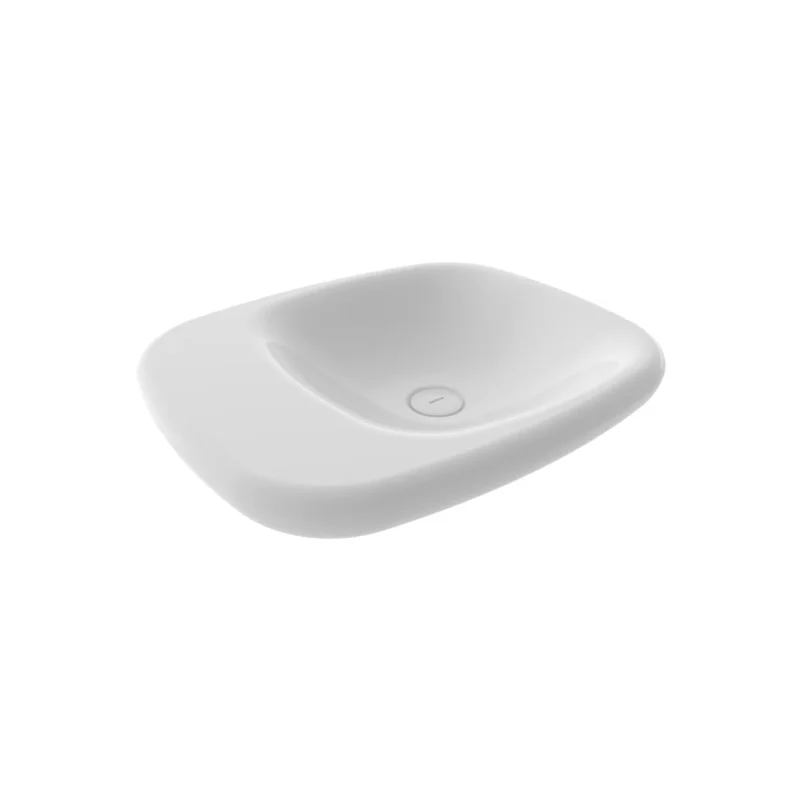 Bocchi Fenice Çanak Lavabo 54 cm Deliksiz Parlak Beyaz