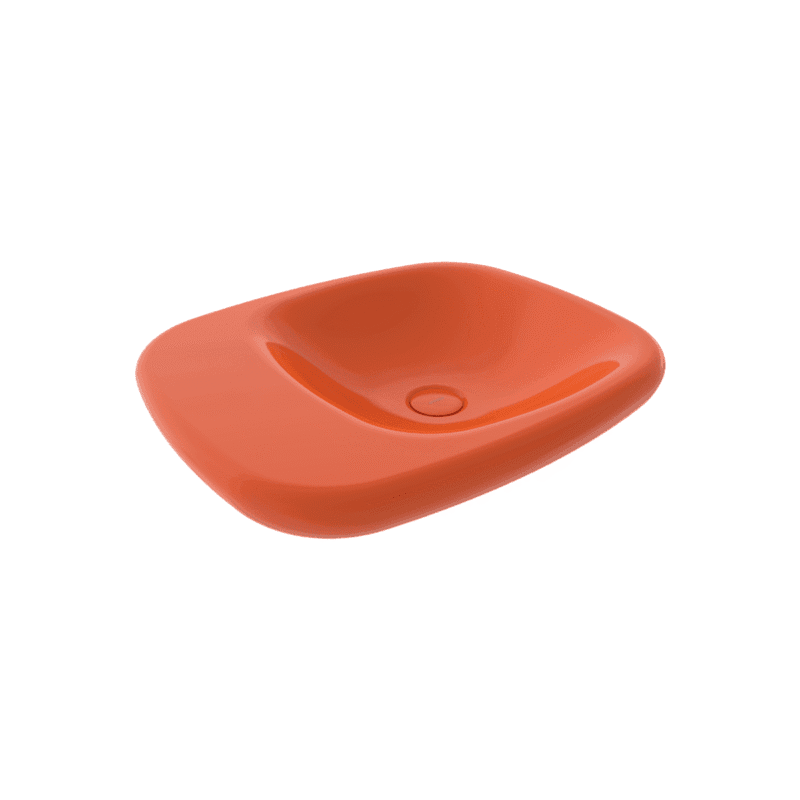 Bocchi Fenice Çanak Lavabo 54 cm Deliksiz Parlak Turuncu