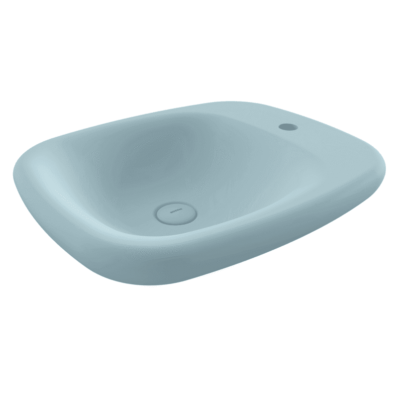 Bocchi Fenice Çanak Lavabo 55 cm Mat Buz Mavisi