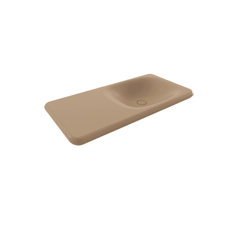 Bocchi Fenice Etajerli Lavabo 90 cm Deliksiz Mat Kaşmir