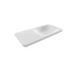 Bocchi Fenice Etajerli Lavabo 90 cm Deliksiz Parlak Beyaz