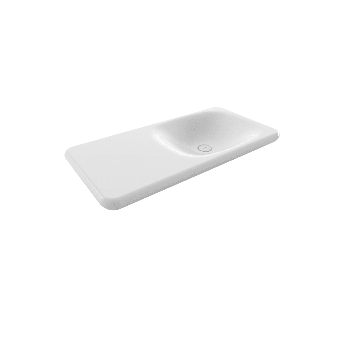 Bocchi Fenice Etajerli Lavabo 90 cm Deliksiz Parlak Beyaz Bocchi Fenice Etajerli Lavabo 90 cm Deliksiz Parlak Beyaz