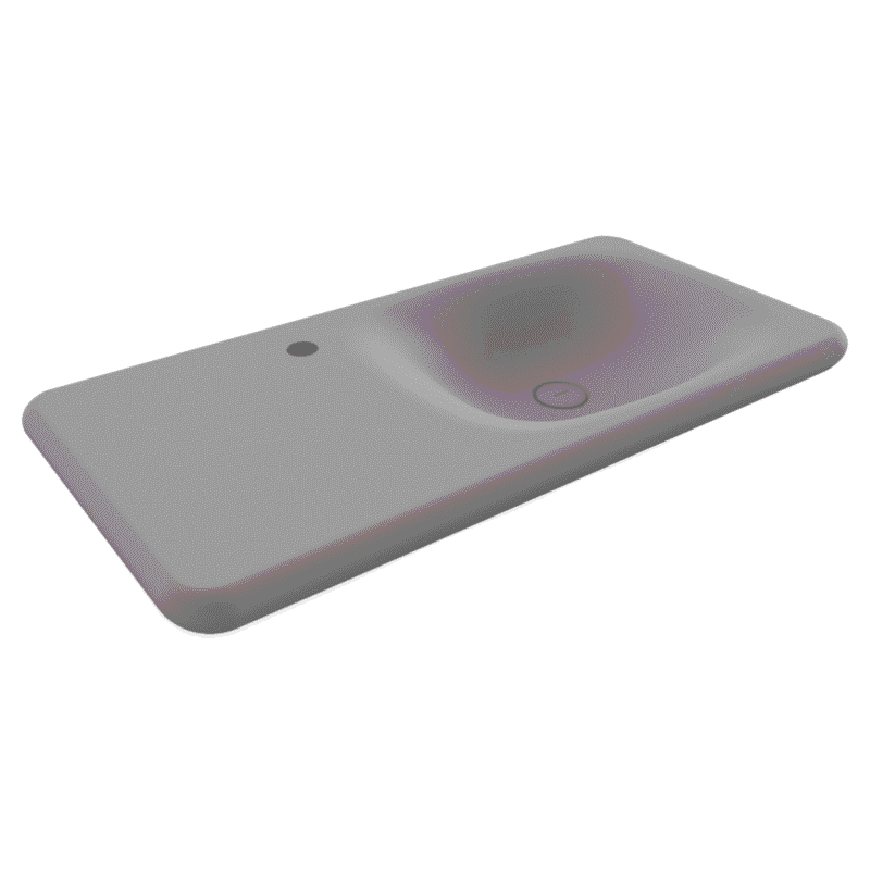 Bocchi Fenice Etajerli Lavabo Mat Gri