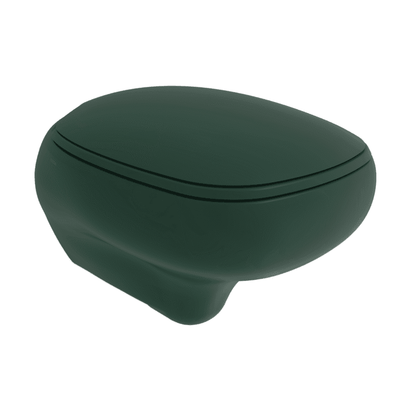 Bocchi Fenice Gizli Taharet Girişli Asma Klozet Mat Yeşil