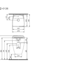 Bocchi Firenze Monoblok Lavabo Mat Antrasit