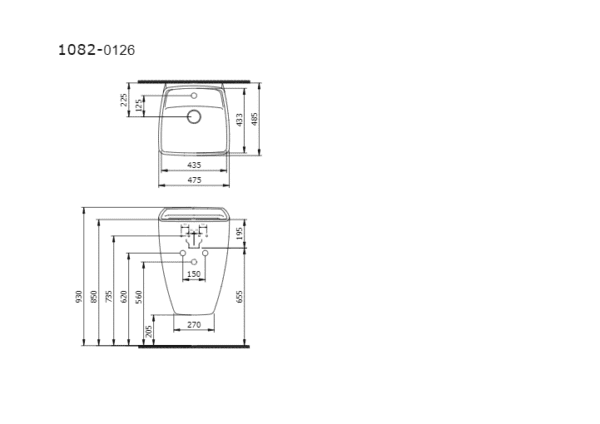Bocchi Firenze Monoblok Lavabo Mat Antrasit