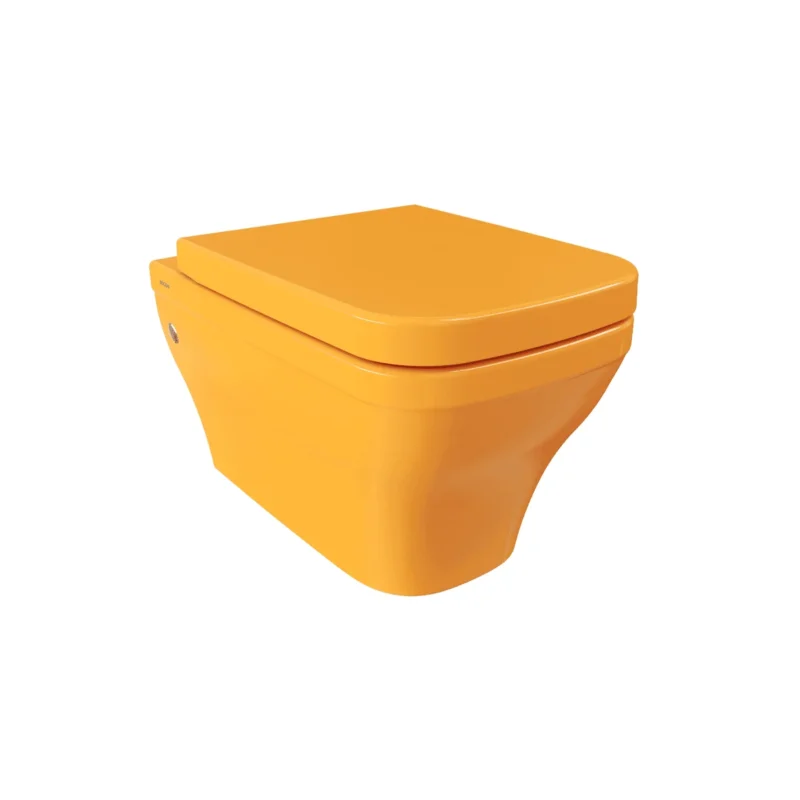 Bocchi Firenze Rimless Asma Klozet Parlak Mandalina Sarısı