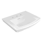 Bocchi Lavita Lavabo 60 cm Üç Armatür Delikli Mat Beyaz