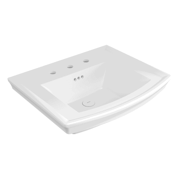 Bocchi Lavita Lavabo 60 cm Üç Armatür Delikli Mat Beyaz