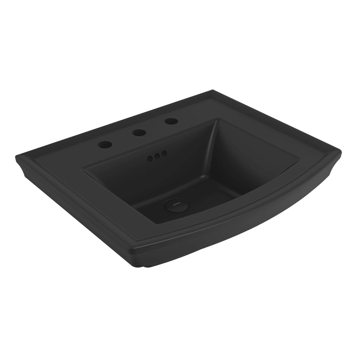 Bocchi Lavita Lavabo 60 cm Üç Armatür Delikli Mat Siyah Bocchi Lavita Lavabo 60 cm Üç Armatür Delikli Mat Siyah