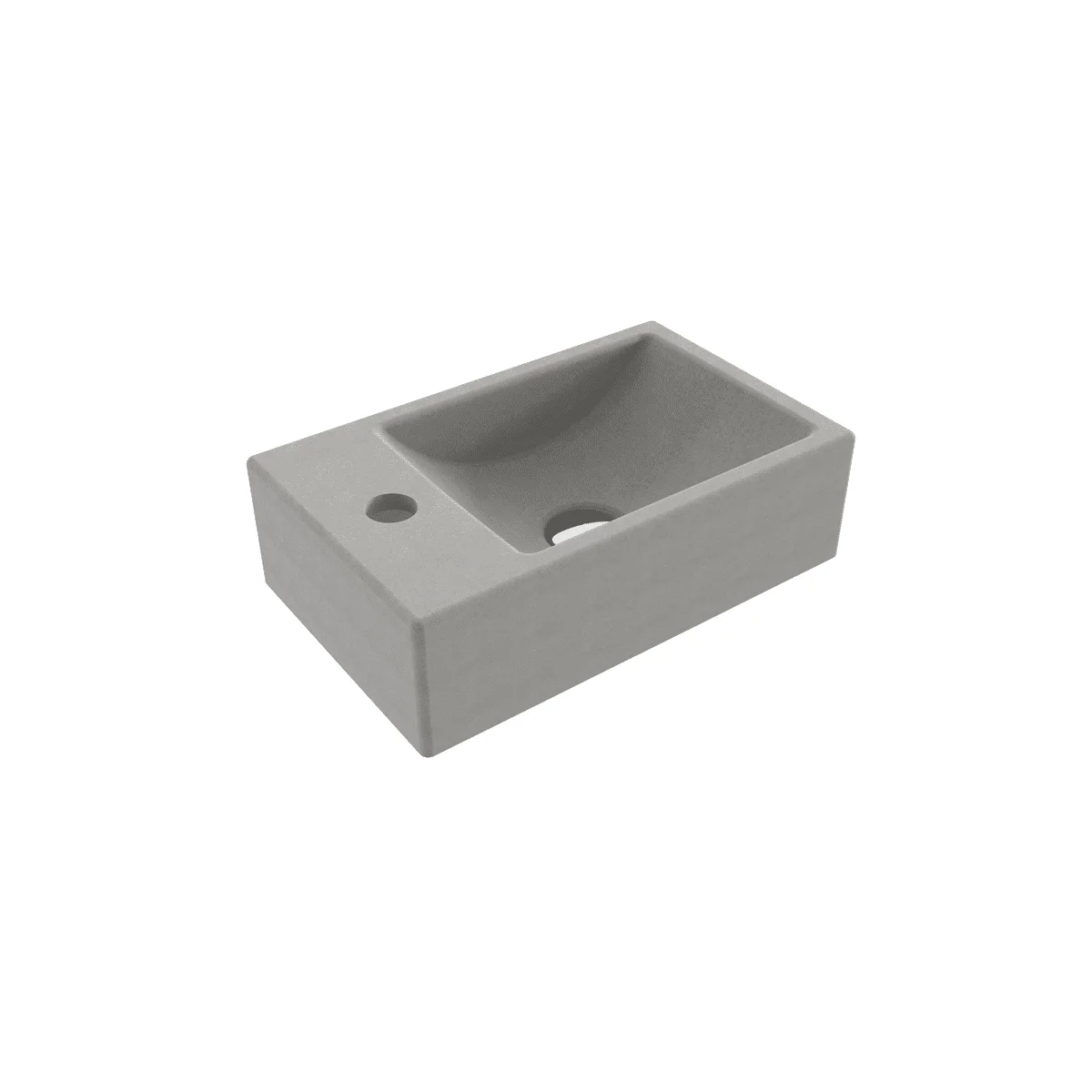Bocchi Milano Dar Sol Lavabo 37 cm Mat Beton Bocchi Milano Dar Sol Lavabo 37 cm Mat Beton