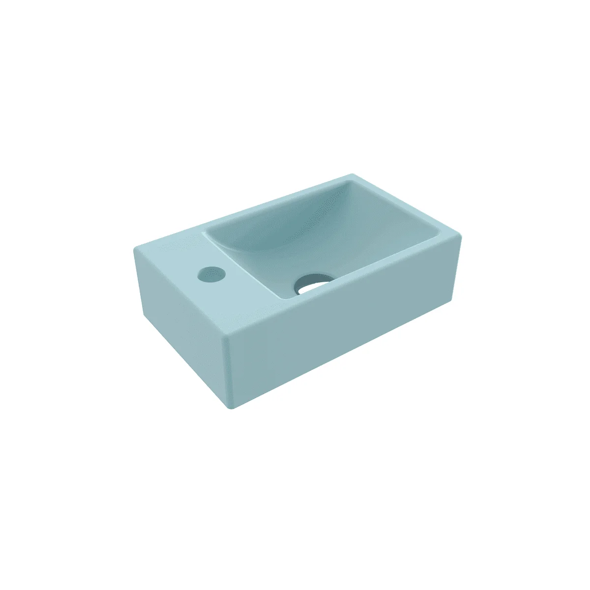 Bocchi Milano Dar Sol Lavabo 37 cm Mat Buz Mavisi Bocchi Milano Dar Sol Lavabo 37 cm Mat Buz Mavisi