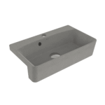 Bocchi Milano Dar Yarım Tezgah Lavabo 50X30 cm Mat Beton