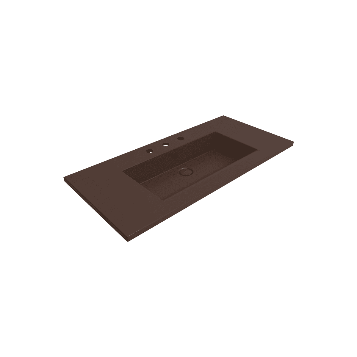 Bocchi Milano Etajerli Lavabo 100 cm Üç Delikli Mat Kahve Bocchi Milano Etajerli Lavabo 100 cm Üç Delikli Mat Kahve
