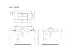 Bocchi Milano Etajerli Lavabo 100 cm Mat Beton