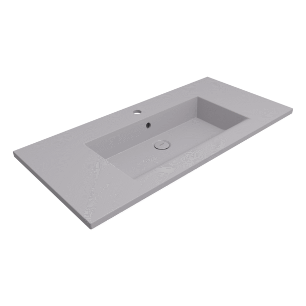 Bocchi Milano Etajerli Lavabo 100 cm Mat Gri