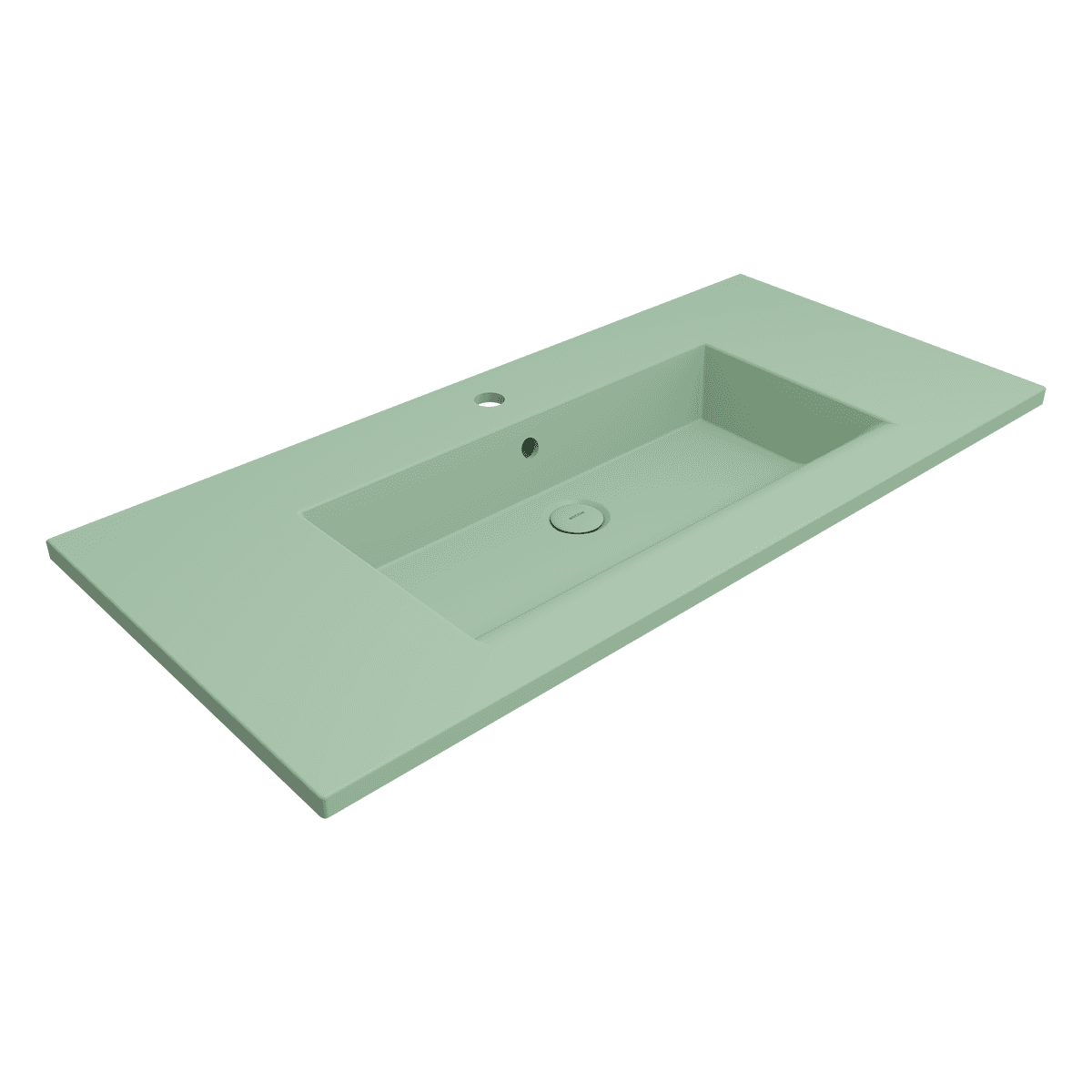 Bocchi Milano Etajerli Lavabo 100 cm Mat Mint Yeşil Bocchi Milano Etajerli Lavabo 100 cm Mat Mint Yeşil