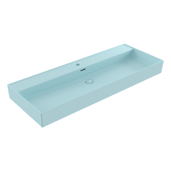 Bocchi Milano Etajerli Lavabo 120 cm Mat Buz Mavisi
