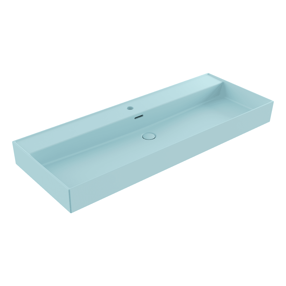 Bocchi Milano Etajerli Lavabo 120 cm Mat Buz Mavisi Bocchi Milano Etajerli Lavabo 120 cm Mat Buz Mavisi