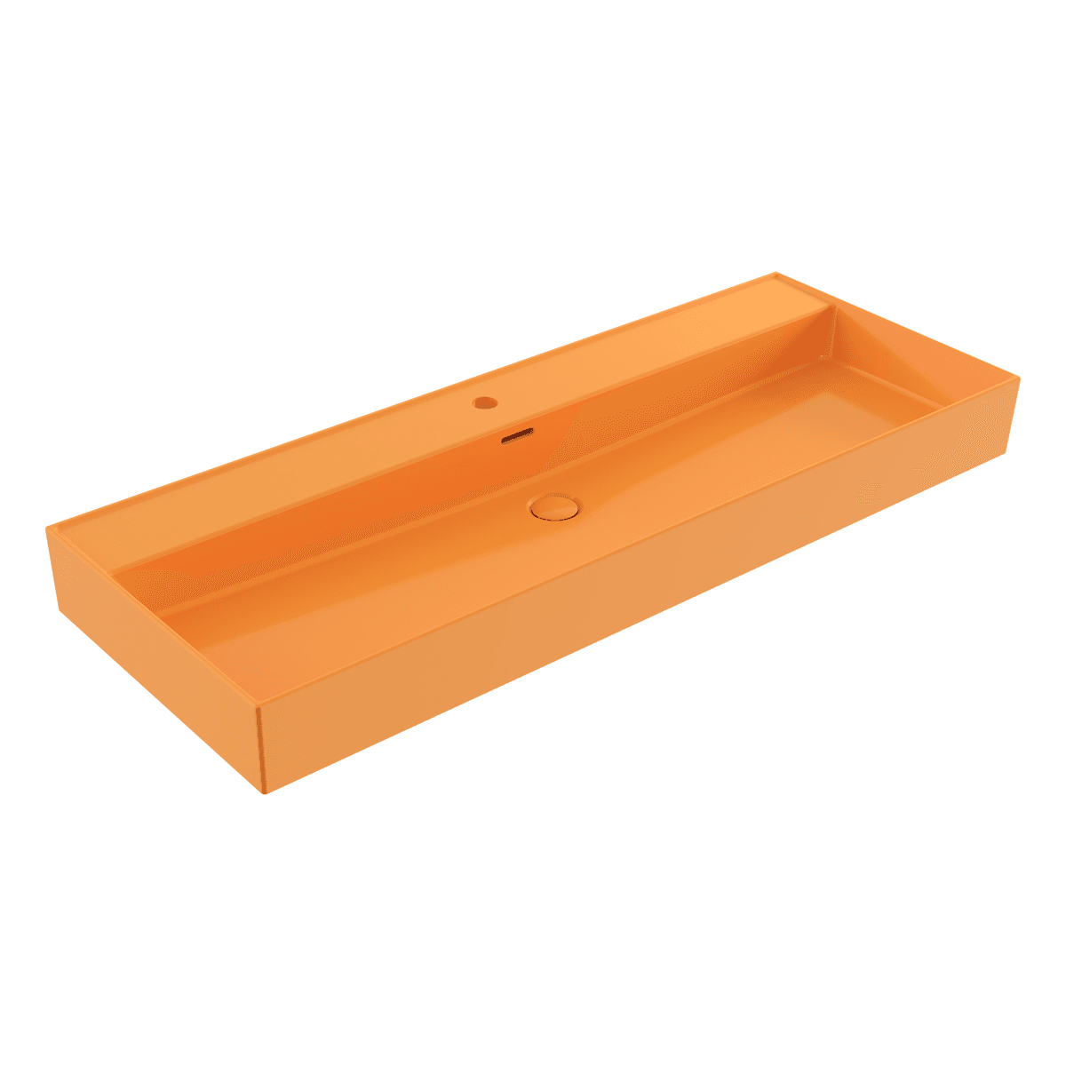 Bocchi Milano Etajerli Lavabo 120 cm Parlak Mandalina Sarısı Bocchi Milano Etajerli Lavabo 120 cm Parlak Mandalina Sarısı