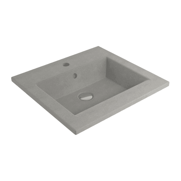 Bocchi Milano Etajerli Lavabo 50 cm - Mat Beton