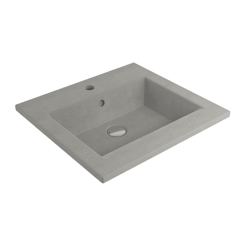 Bocchi Milano Etajerli Lavabo 50 cm - Mat Beton