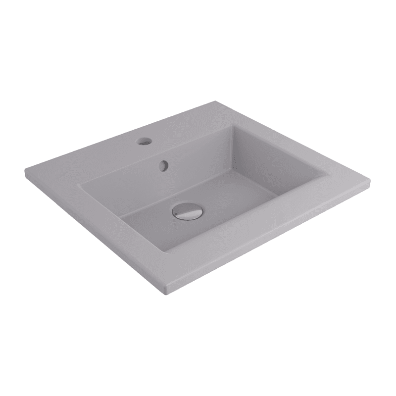 Bocchi Milano Etajerli Lavabo 50 cm - Mat Gri