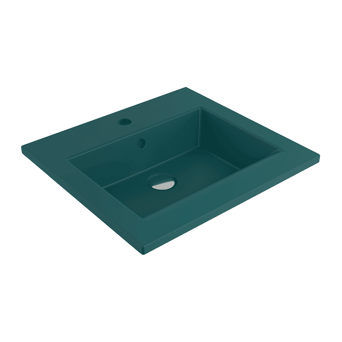 Bocchi Milano Etajerli Lavabo 50 cm - Mat Perol Mavisi Bocchi Milano Etajerli Lavabo 50 cm - Mat Perol Mavisi