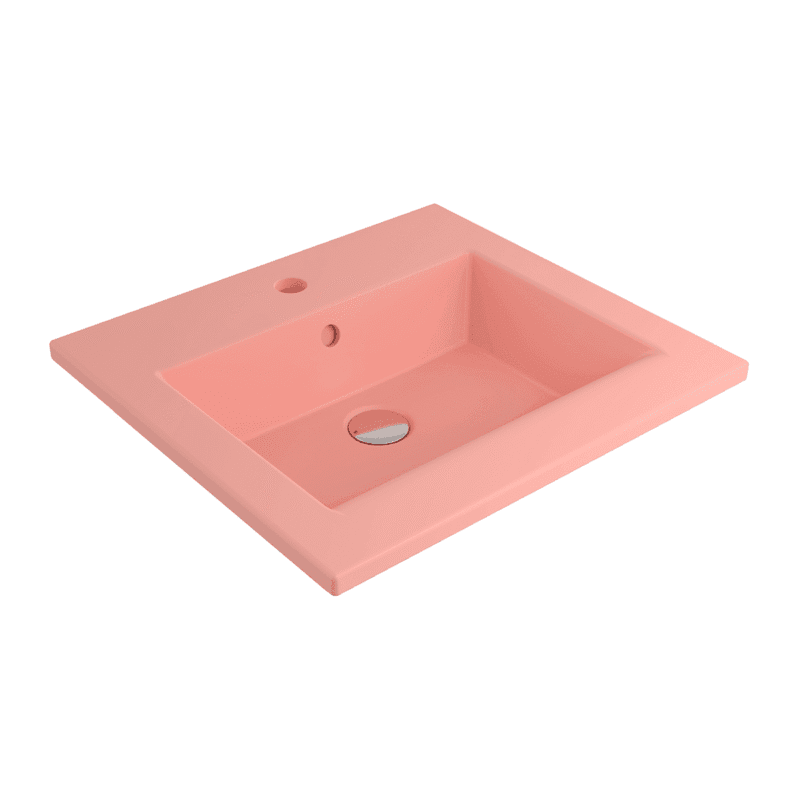 Bocchi Milano Etajerli Lavabo 50 cm - Mat Somon