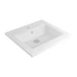 Bocchi Milano Etajerli Lavabo 50 cm - Parlak Beyaz