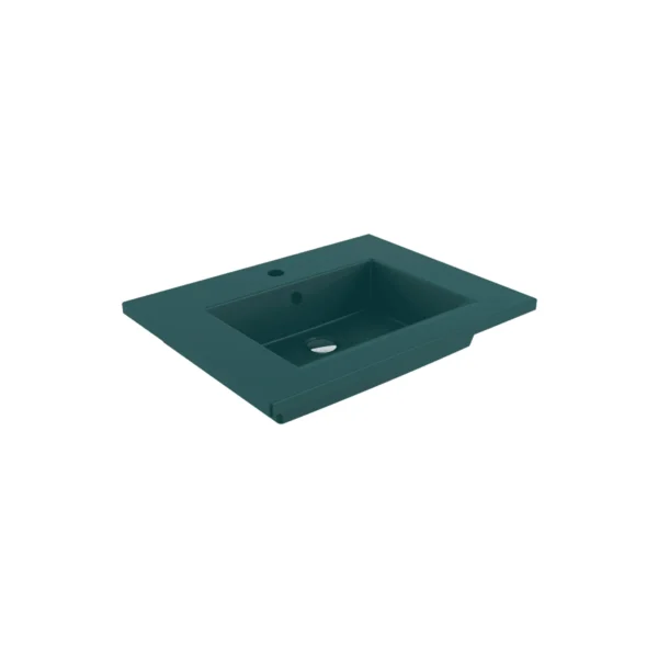 Bocchi Milano Etajerli Lavabo 60 cm Mat Perol Mavisi