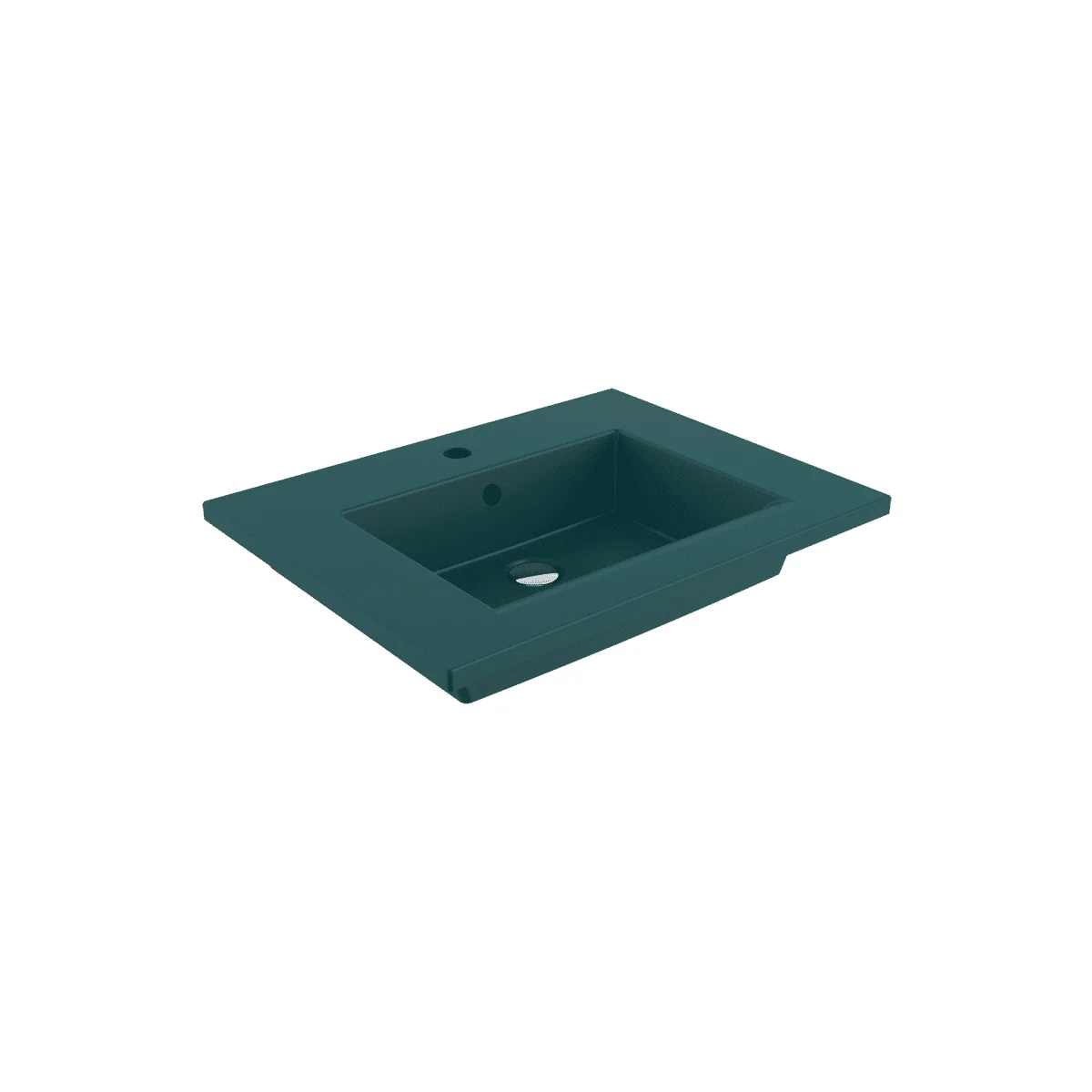 Bocchi Milano Etajerli Lavabo 60 cm Mat Perol Mavisi Bocchi Milano Etajerli Lavabo 60 cm Mat Perol Mavisi