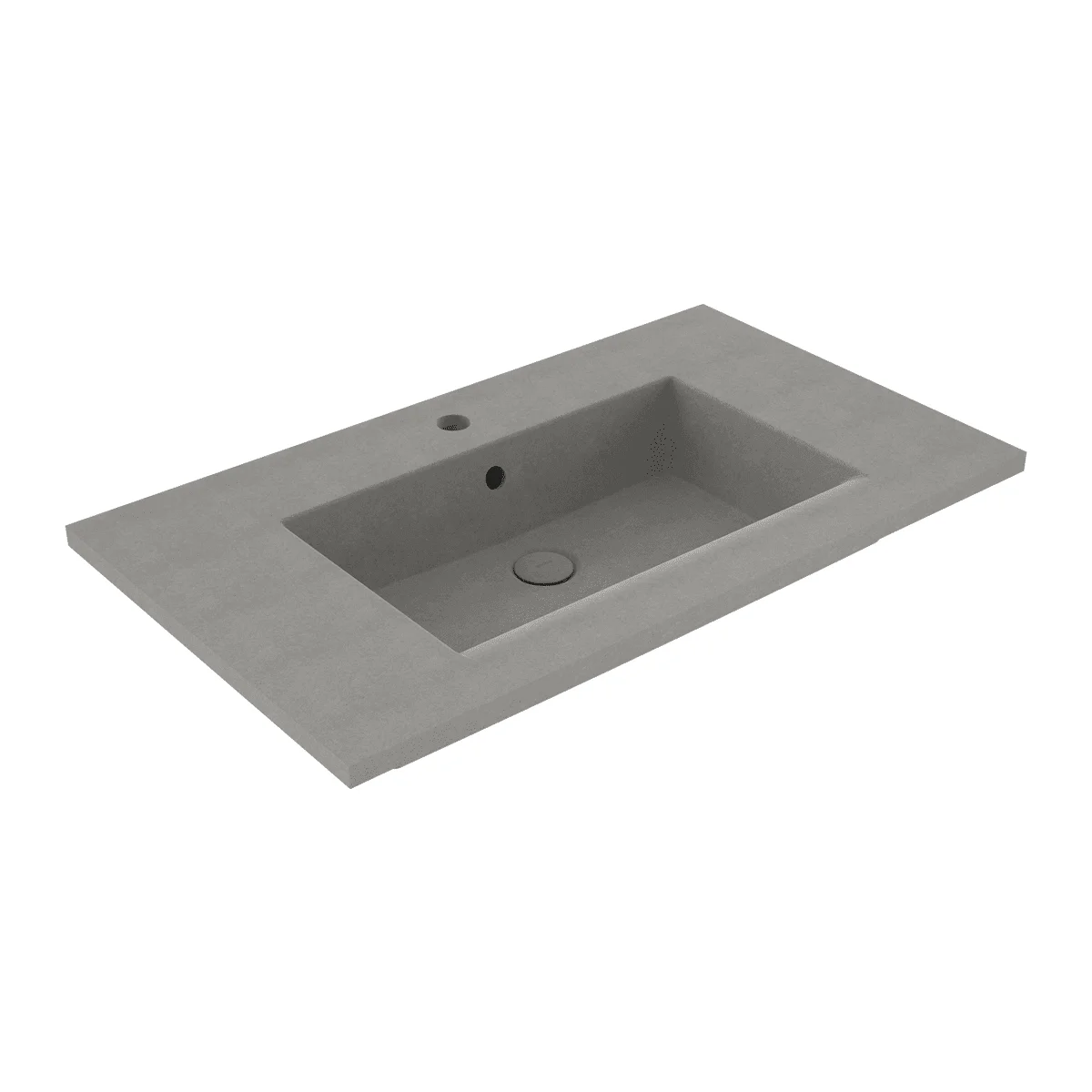 Bocchi Milano Etajerli Lavabo 80 cm Mat Beton Bocchi Milano Etajerli Lavabo 80 cm Mat Beton