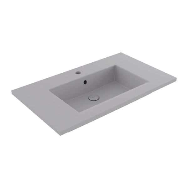 Bocchi Milano Etajerli Lavabo 80 cm Mat Gri
