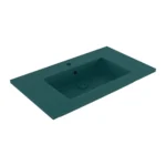 Bocchi Milano Etajerli Lavabo 80 cm Mat Petrol Mavisi