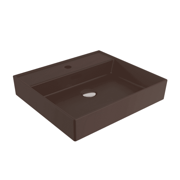 Bocchi Milano Lavabo 50 cm - Mat Kahve