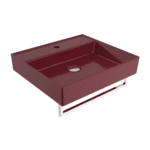 Bocchi Milano Lavabo 50 cm - Parlak Burgonya Bordosu