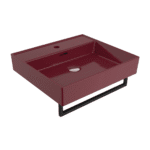 Bocchi Milano Lavabo 50 cm - Parlak Burgonya Bordosu