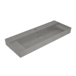 Bocchi Milano Sağdan Etejerli Lavabo 120 cm Mat Beton