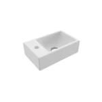 Bocchi Milano Tezgah Üstü/Asma Lavabo 37 cm Mat Beyaz